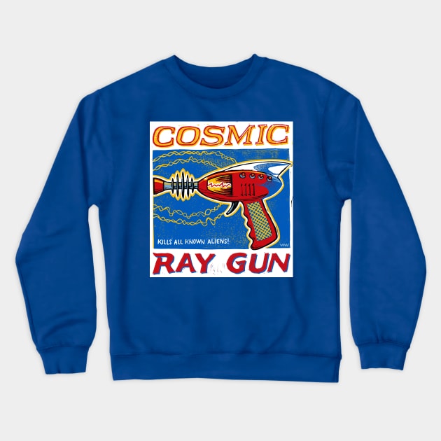 Cosmic Raygun Crewneck Sweatshirt by WonderWebb